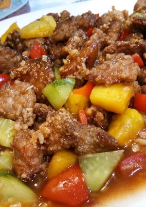 A picture of Sweet and Sour Pork.