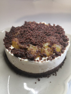 Foto di Cheesecake cioccolato ricotta e salsa alle mele