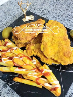 عکسی از دستور شنیسل مرغ