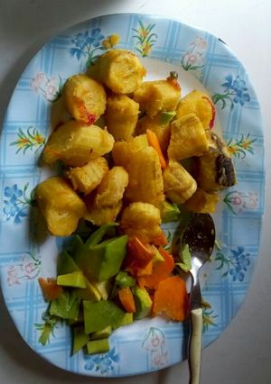 A picture of Stewed bananas/ plantains.