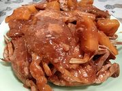 Gambar rajungan asam manis nanas