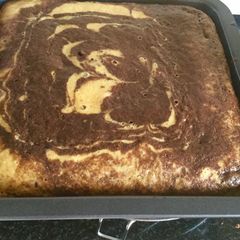 A picture of Ragi Vanilla Choco Marble Cake.