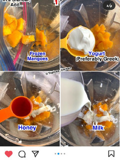 A picture of Mango juice.