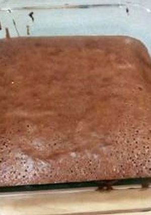 Una foto de Brownie con manjar