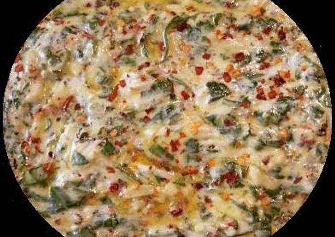 (#name)  Spinach flavored Indian flat bread
