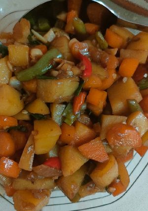 Foto resep 7. Oseng kentang wortel & buncis (bahasa jawanya ucet)