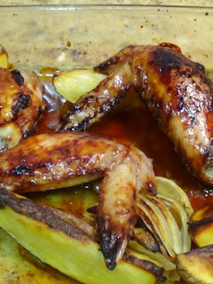 Una foto de Pollo a la miel