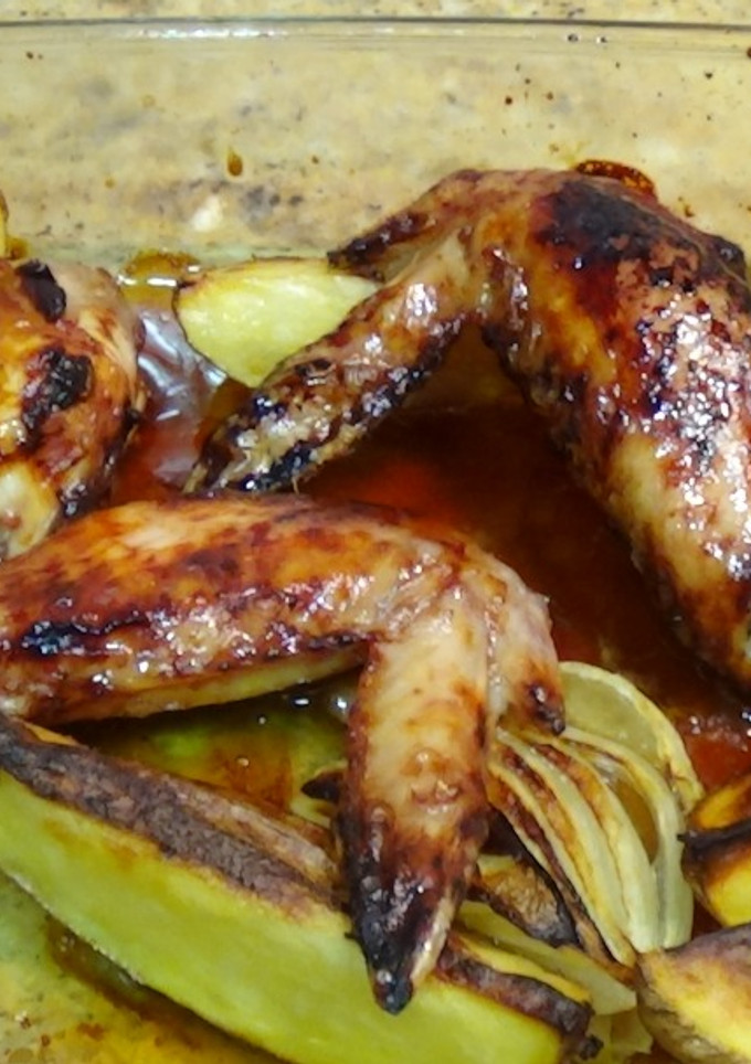Una foto de Pollo a la miel
