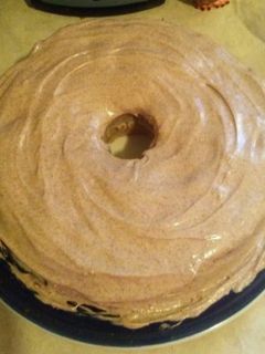 A picture of Apple Pie Cake with Cinnamon-Infused Cream Cheese Icing.