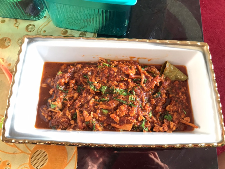 Resep Ayam suwir pedas manis Anti Gagal