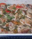Atum assado no forno