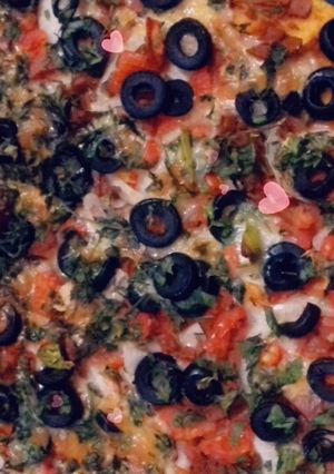 صورة لوصفة بيتزا ♡°☆•¤¿ 😋😋💚🌹