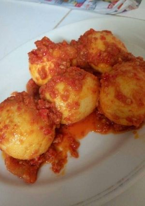 Foto resep Telor belado "malehoy ulalah"