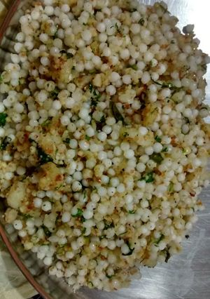 A picture of Sabudana khichdi.