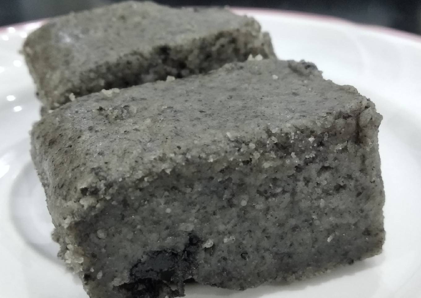 Resep Black Sesame Mochi Cake