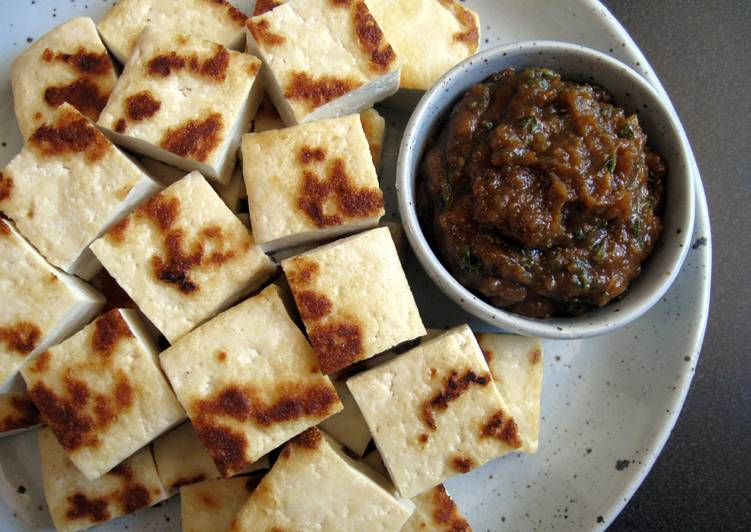 Recipe of Speedy Grilled Tofu with Miso Pesto