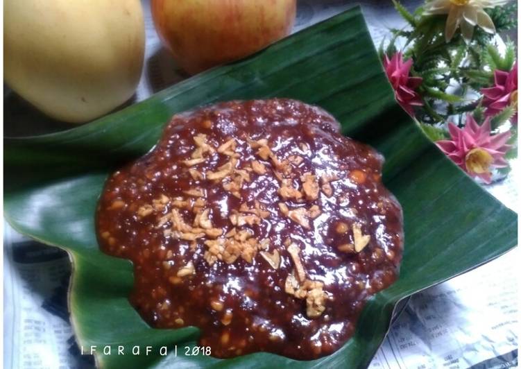 Bumbu Kacang untuk Rujak Manis