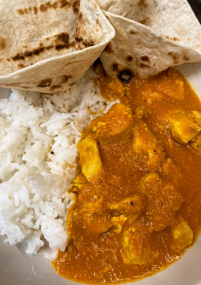 Una foto de Pollo tikka masala