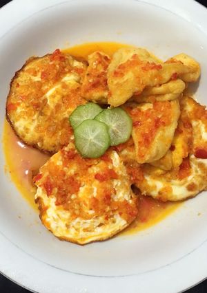Foto resep Balado telur cepluks tahu