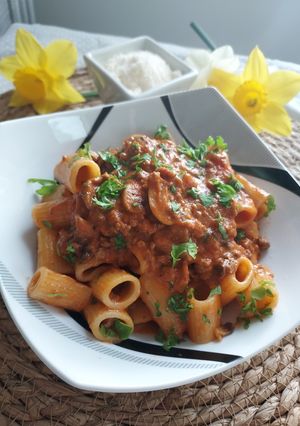 Une photo de Pâtes à la Boscaiola 🇮🇹