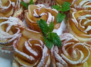 Foto principal de Rosas de manzana y hojaldre. Receta estrella