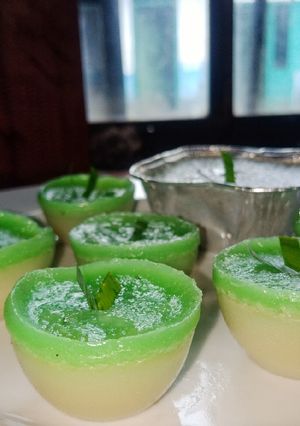 Foto resep Talam pandan tepung beras