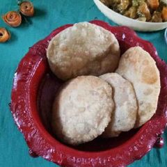 A picture of Jackfruit Seeds Poori.