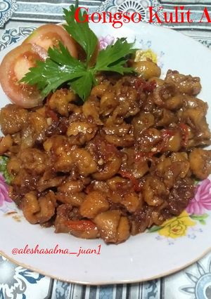 Foto resep Gongso Kulit Ayam