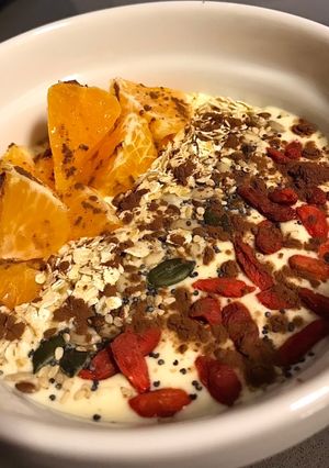 Una foto de Kéfir de frutas y semillas