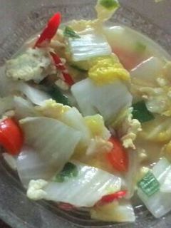 Foto resep Tumis sawi putih telur