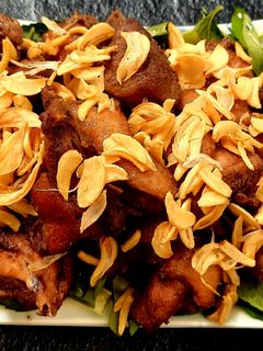 Hình của món Ngan (vịt) cháy tỏi.