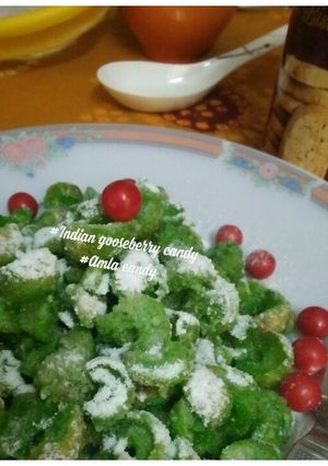A picture of Indian goose berry(amla) candy#post 49th.