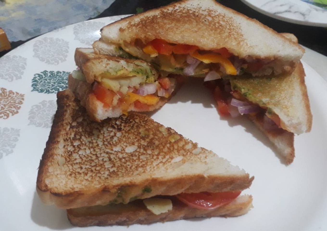Vegetable sandwich