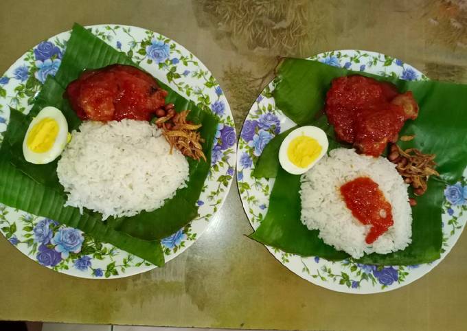 Nasi Lemak Sesimple yang boleh