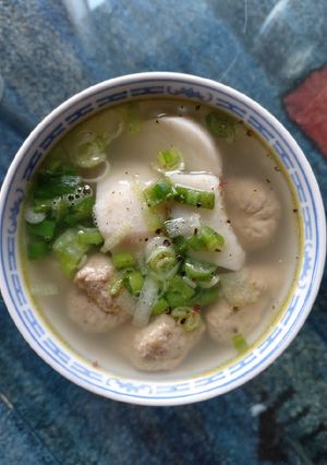 Hình của món Canh Khoai Sọ Bò Viên.