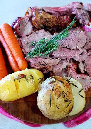 A picture of Roast Leg of Lamb 🥰.
