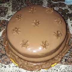 Una foto de Tarta de chocolate con Crema de Chocolate