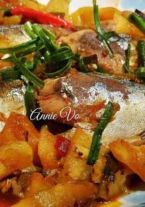 Hình của món Cá bạc má kho thơm.