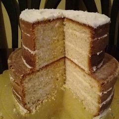 A picture of Simple vanilla cake.