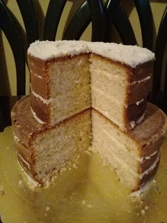 A picture of Simple vanilla cake.