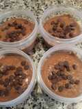 Helado o crema fría de plátano y chocolate tú eliges
