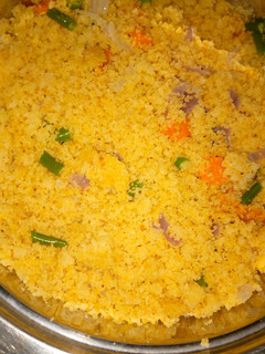 A picture of Stir fried cous cous.