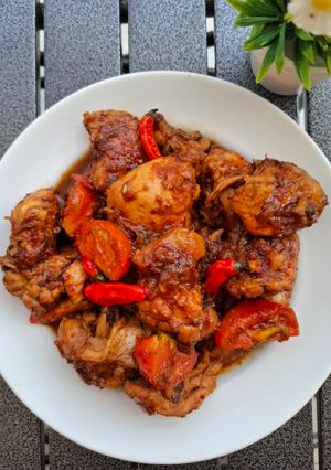 Foto resep Ayam gongso pedas manis. juicy, bumbunya meresap