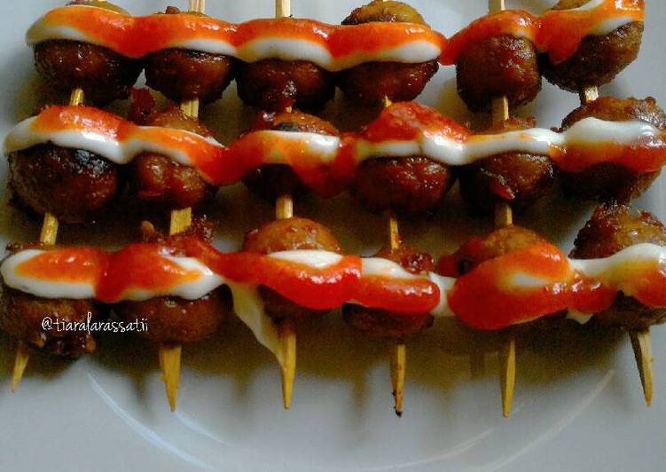 Resep Baso Bakar Merah Putih 🍡 Lezat
