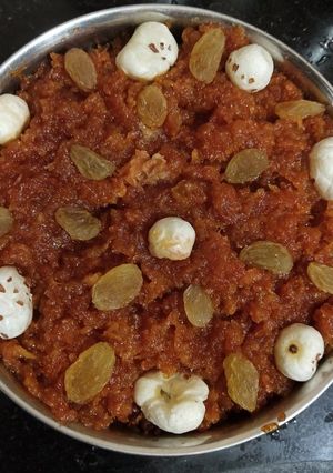 A picture of Gazar halwa.