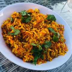A picture of Carrot Rice.