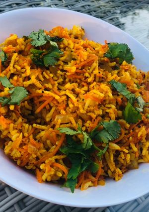 A picture of Carrot Rice.
