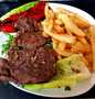 Easy Steps to Make Recipe My Rib eye Steak Roasted Pepper &amp; Chips that is Delicious, Appealing}