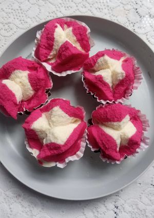 Foto resep Bolu kukus mekar merah putih