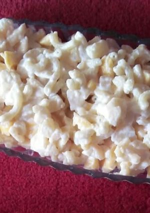 A picture of Macorni salad.